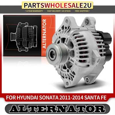 Alternador para Hyundai Santa Fe 2010-2012 Sonata 2011-2014 110A 12V CW 6 ranuras Foto 1 de 4