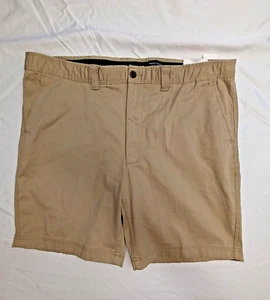 St Johns Bay 44/9"INSEAM Khaki CASUAL Comfort Stretch Waistband SHORTS NEW - Picture 1 of 4