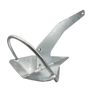 Galvanised Self Righting Rocna style Boat Anchor  narrowboat plough delta yacht - Picture 1 of 3