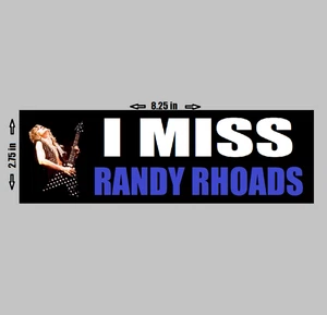 Vinyl-Autoaufkleber - I Miss Randy Rhoads Ozzy Osbourne Flying V Gitarrist Cool - Bild 1 von 1
