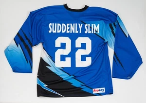 Vintage PROJOY Hockey Jersey Suddenly Slim #22 Made Canada 90's Adult Medium - Picture 1 of 14