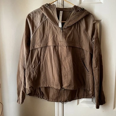 Chaqueta cortavientos Lululemon Seek Vistas 1/2 cremallera con capucha. Mujer XS/S. NUEVO SIN ETIQUETAS. Foto 1 de 4