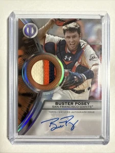 2025 Topps Tribute to Threads Auto /50 Relic Card of Buster Posey - Picture 1 of 6