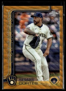2025 Topps Chrome Gold Wave Nestor Cortes 21/50 Brewers #22 - Bild 1 von 2