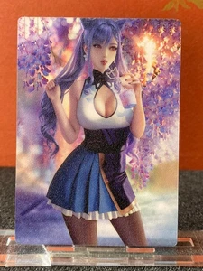 Goddess Doujin Anime Plastic Card Color Watch Through Card Keqing Genshin Impact - Picture 1 of 7