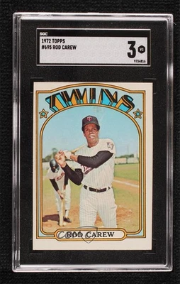 1972 Topps High # Rod Carew #695 SGC 3 HOF Foto 1 de 3