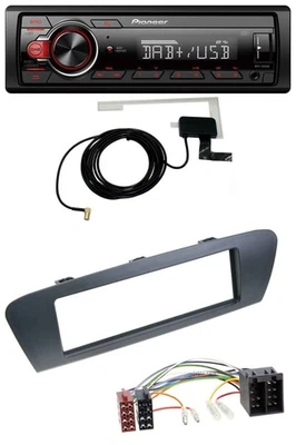 Pioneer 1DIN MP3 DAB USB AUX Autoradio für Renault Scenic (ab 09) - grau - Bild 1 von 4