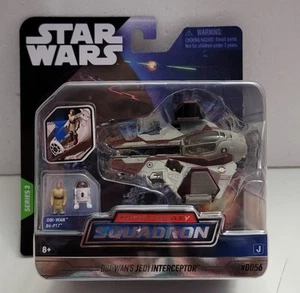 Star Wars Micro Galaxy Squadron Series 3 Obi-WAN’s Jedi Interceptor #0056 - Picture 1 of 5