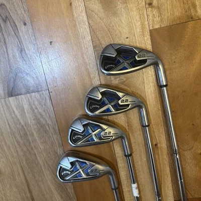 Callaway X-22 Iron Set 4pcs 6 7 8 9 Stock True Temper Dynamic Gold Steel S300 RH - Image 1 of 4