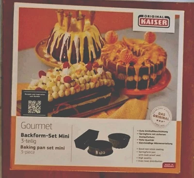 Original Kaiser Gourmet Backform-Set Mini,  NEU  - Bild 1 von 3