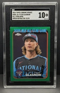 Tyler Glasnow All-Star Game rifrattore verde /99!! 2024 Topps Chrome - SGC 10! - Foto 1 di 1