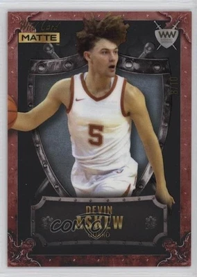 2022 Matte Draft Black - Crimson Frame / Platinum /10 Devin Askew #WW-12 Shield - Image 1 of 2