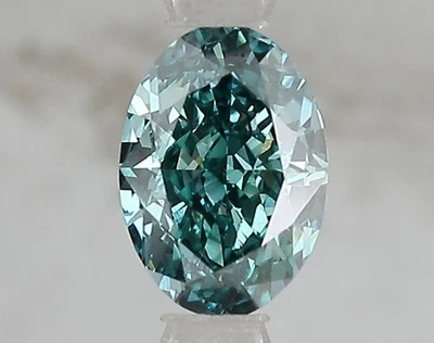 1.1 Ct Oval IGI Certified Loose Lab Grown CVD Diamond F.V.Blue.Green Color VS1 - Image 1 of 4