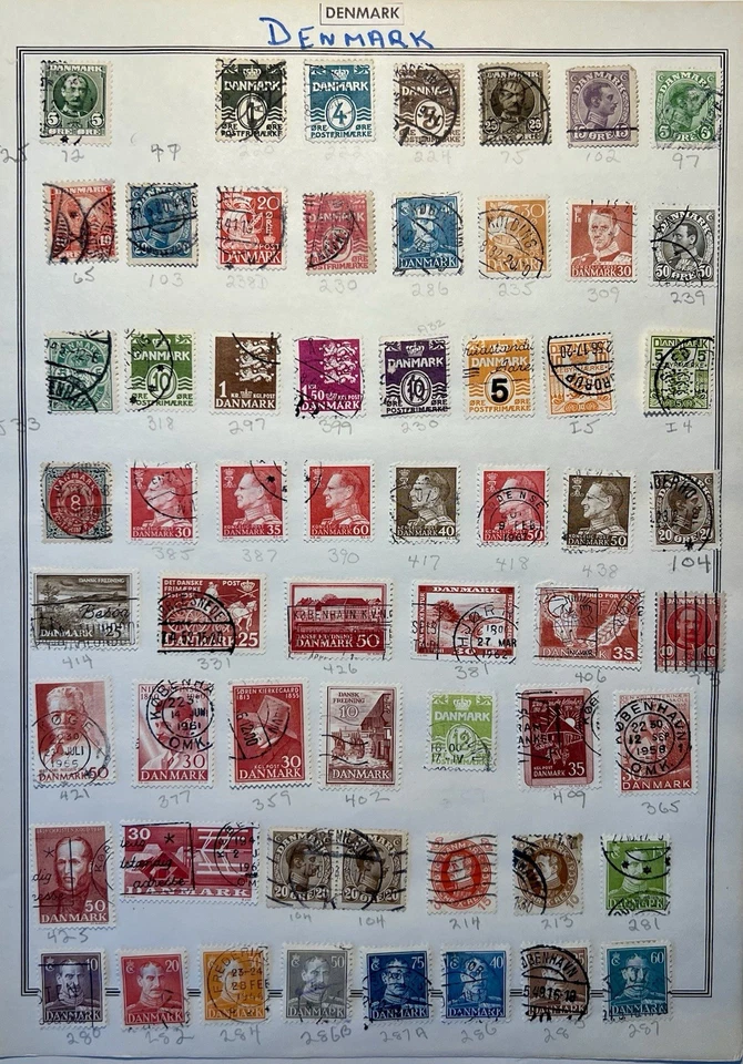 Dinamarca Lote Mezcla De Colección A Moderno Definitivos Bisagras En Papeles #DM-02 Foto 1 de 1