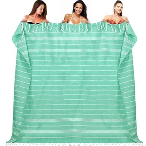 Oversized Turkish Beach Towel Giant Beach Towel Quick Dry Sand Free Extra Large  - Picture 1 of 7