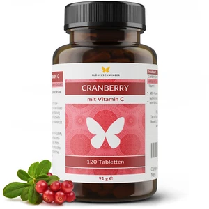 120 Cranberry Tabletten für 4 Monate mit Vitamin C, nur 1 Tablette täglich - Bild 1 von 5