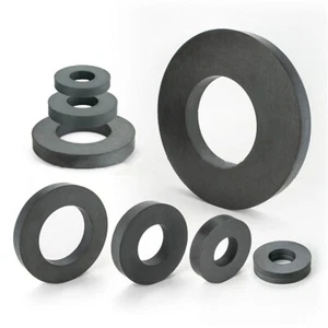 1x Large Magnet Ring Ferrite With Hole 22/32/ 33/45/60/80mm Black Round Strong - Picture 1 of 20