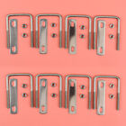 8 Sets Square U-Bolts 50mm Inner Width 304 Stainless Steel M6 w/ Nuts Plates