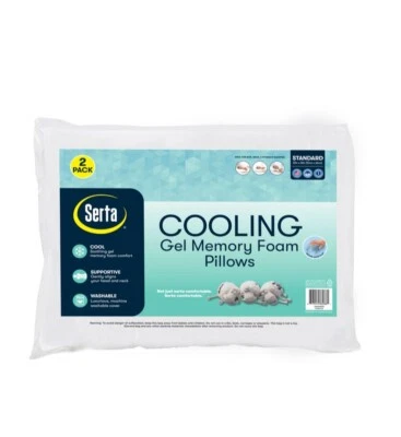 Serta Gel Memory Foam Cluster Pillows (2-Pack) - Image 1 of 4