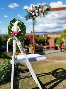 Wedding Chair Pew Decor beach wedding tropical wedding - Picture 1 of 10