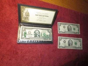 Uncirculated World Reserve 2003A $2 Two Dollar Note Bill In folder. Illinois + 2 - Picture 1 of 5