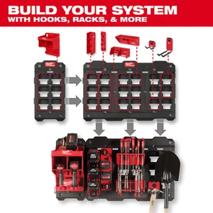 Piezas y placas base del sistema de almacenamiento de garaje Milwaukee Packout - TODO - Imagen 1 de 161