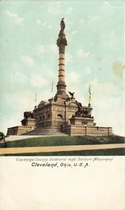 Postcard Cuyahoga County Soldiers & Sailors Monument Cleveland Ohio OH UDB - Picture 1 of 2