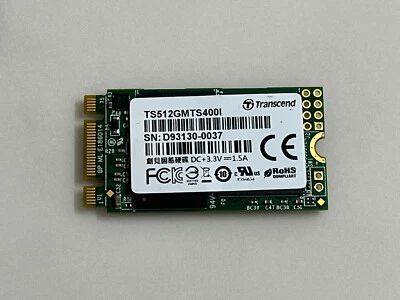 Transcend TS512GMTS400I SSD 512GB M.2 2242 NGFF SATAIII 6Gbps 560MB/s 适用于联想- - Image 1 of 4