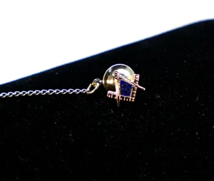 Anson Freemason Masonic Mens Tie Tac Sterling Silver - Picture 1 of 8