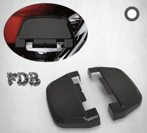 Cubierta de pedal trasero de fibra de carbono real Fit H-D 2006-2019 TOURING 2006-17 DYNA - Imagen 1 de 8