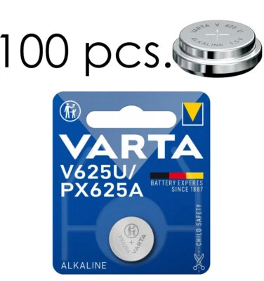 100 Stück Varta V625U PX625A LR9 KX625 CA16 PX625 MR9 Zelle Tablet Akku 200mAh - Bild 1 von 4