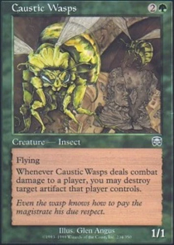 MTG - Caustic Wasps - Mercadian Masques - NM, English Magic FLAT RATE SHIP - Image 1 of 1