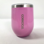Corkcicle STEMLESS 12 oz NEW 9 hours cold 3 hot ORCHID Stainless Steel wine cup