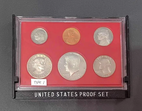 1981s PROOF SET type 1 Cover