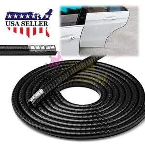 180" Heavy Duty Black Door Edge Guard Molding Trim Seal Protect Strip 15FT EG01 - Picture 1 of 9