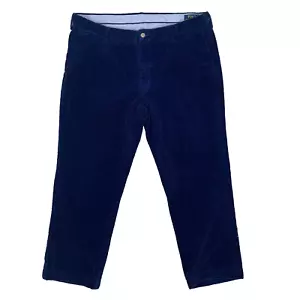 Polo Ralph Lauren Classic Fit Blue Corduroy Trousers Men's Measures 36W 26L - Picture 1 of 19