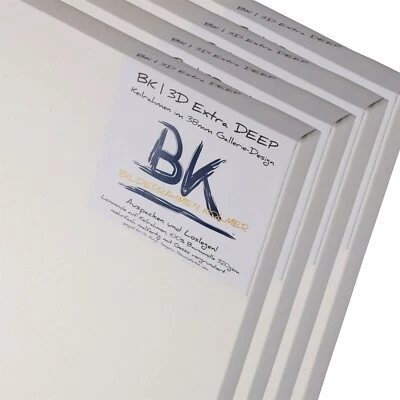 DESIGN DELIGHTS 4 BK DEEP EDGE LEINWÄNDE 80x100 | 100% Baumwolle | Extra Hoch 3D Keilrahmen