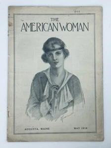 VTG The American Woman Magazine May 1916 Augusta, Maine No Label - Picture 1 of 3