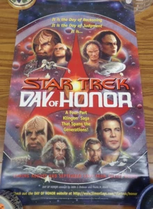 PROMO POSTER Star Trek "Day of Honor" KLINGON Movie Poster 14"x23"! - Picture 1 of 5