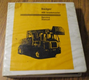 Badger 450 Grademaster Telescoping Boom Excavator Service Repair Manual Eaton - Picture 1 of 24