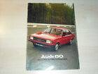 21870) Audi 80 Jugoslawien Prospekt 1974