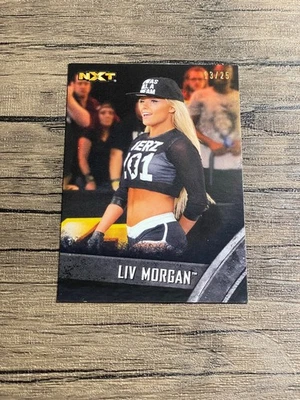 Topps WWE NXT 2016 Liv Morgan Silver Rookie RC/25 Foto 1 de 2