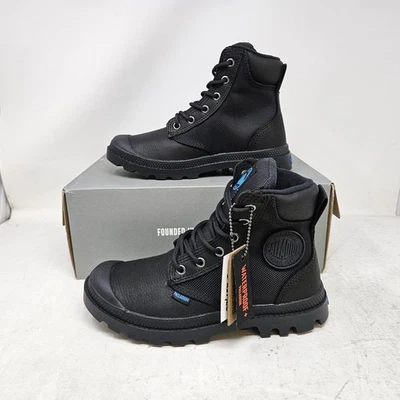 Palladium Pampa Sport Cuff WPN Black Waterproof Boots / 73234-001-M / Women's 5 - Image 1 of 4