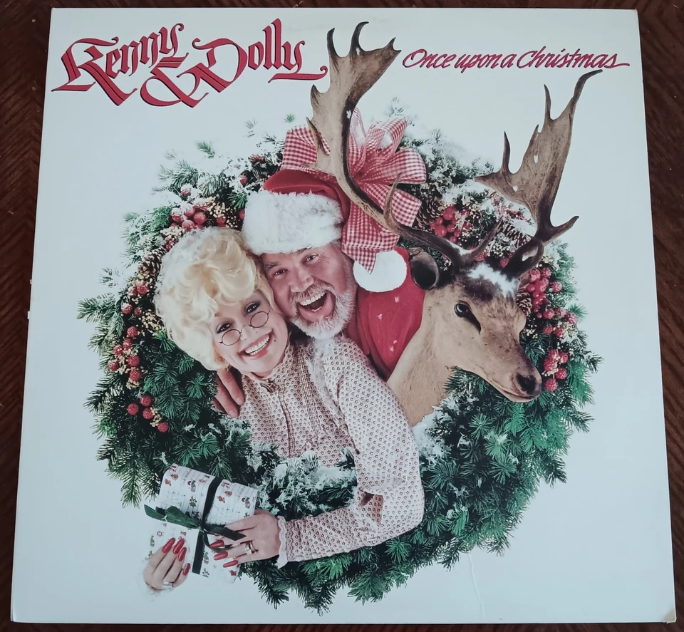 KENNY ROGERS & DOLLY PARTON - Once Upon A Christmas LP, EX/VG++, 1984, RCA - Image 1 of 1