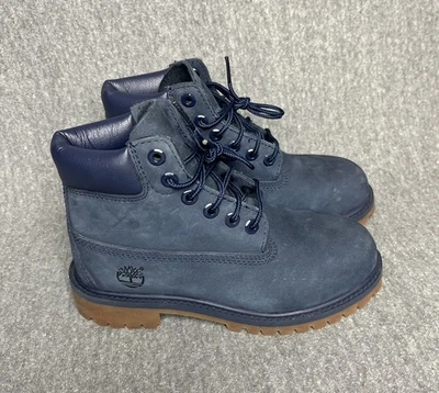 Bota Timberland Premium 6 pulgadas para niños talla 1 en azul marino Foto 1 de 4