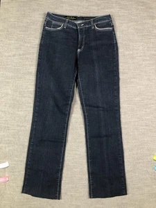 NYDJ Tummy Tuck Jeans Womens 10 Blue Straight Leg Premium Stretch Denim Hemmed - Picture 1 of 14