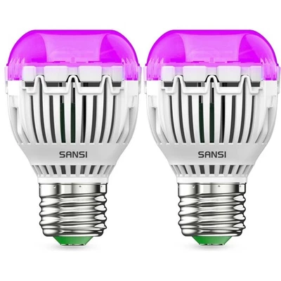 2PACS LED UV Black Light Bulb for Glow Party, 7W A15 UVA Blacklight Bulb E26 ETL - Image 1 of 4