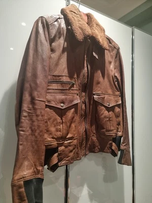 Vintage Reiss Flyer Jacket - Large -Brown - Image 1 of 4