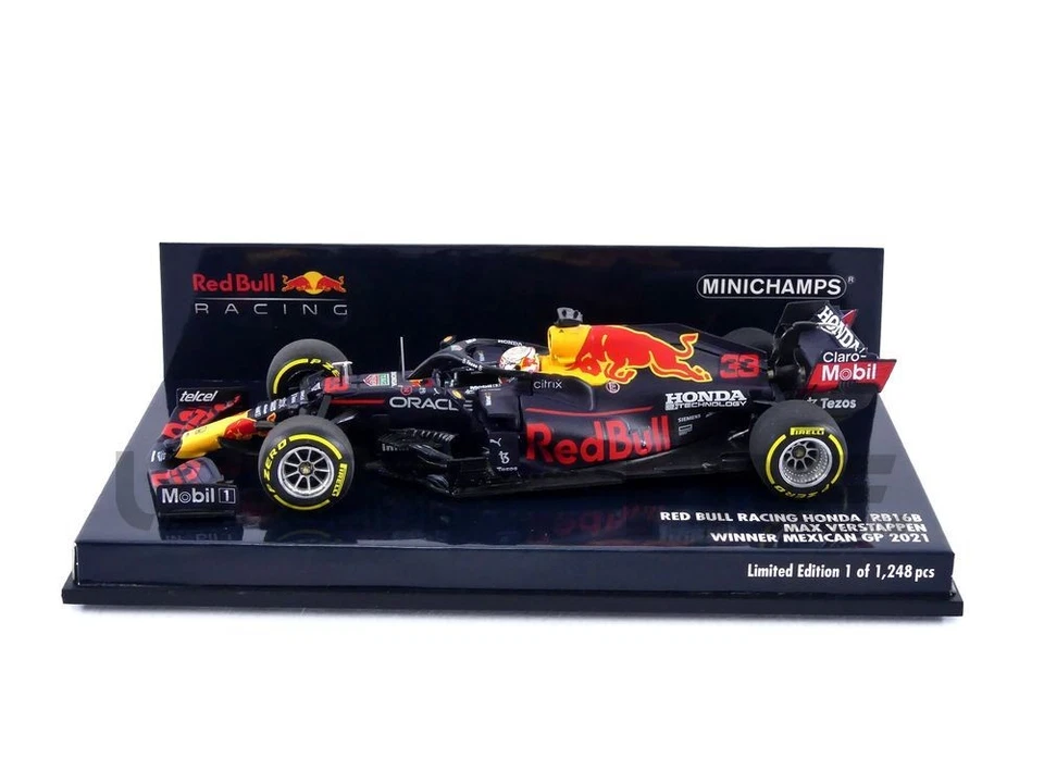 MINICHAMPS 1/43 - RED BULL RB16B HONDA - WINNER MEXICAN GP 2021 (M. VERTSAPPEN) - Photo 1/1