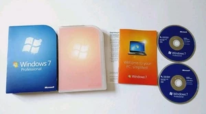 MICROSOFT WINDOWS 7 PROFESSIONAL SOFTWARE 32 / 64 BIT COMPLETE WITH PRODUCT KEY - Bild 1 von 4